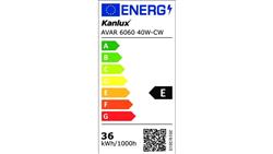 Oprawa wstropowa Ramka oświetleniowa LED AVAR 6060 40W-CW 3800lm 6000K IP20 II kl. biały 26771-54840