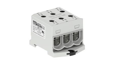 Złączka OTL95-3 kolor szary 3xAl/Cu 6-95mm2 1000V AC / 1500V DC Zacisk uniwersalny MAA3095A10-64852