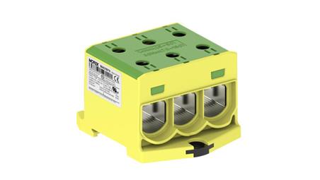 Złączka OTL150-3 kolor żółto-zielony 3xAl/Cu 25-150mm 1000V AC / 1500V DC Zacisk uniwersalny MAA3150Y10-64835