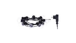 Łańcuch z żarówek 10x 5 LED, 2,25W przeźroczyste, 5m IP44 ciepła biała DCPW02-50255