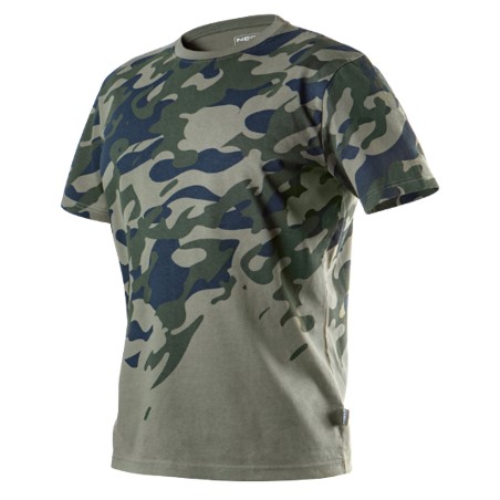 T-shirt roboczy z nadrukiem CAMO, rozmiar XL