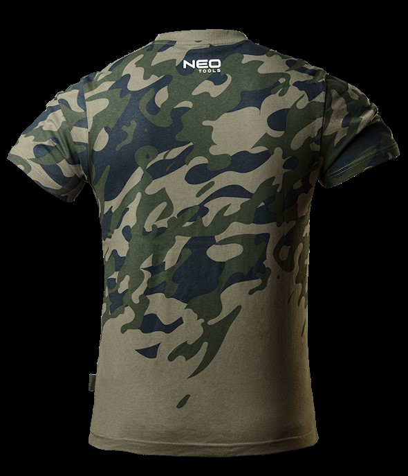 T-shirt roboczy z nadrukiem CAMO, rozmiar XL