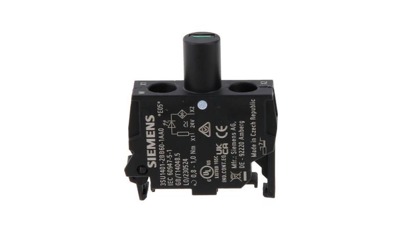 Oprawka blok LED biały 24V AC-DC montaż w obudowie przył śrubowe SIRIUS ACT 3SU1401-2BB60-1AA0-21299