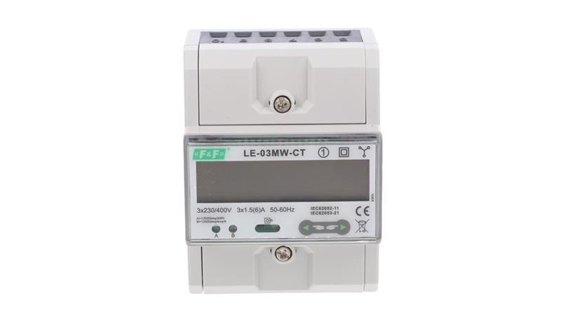 Trójfazowy licznik energii elektrycznej LE-03MW-CT-4320