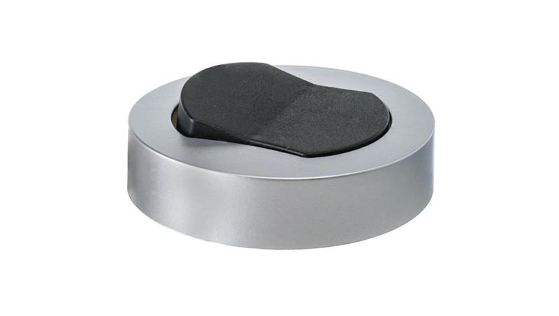 Włącznik meblowy srebrny nawierzchniowy fi65 230V 2,5A z kablem 2m 2x0,75mm2 (srebrno czany)-31170