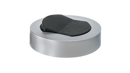 Włącznik meblowy srebrny nawierzchniowy fi65 230V 2,5A z kablem 2m 2x0,75mm2 (srebrno czany)-31170