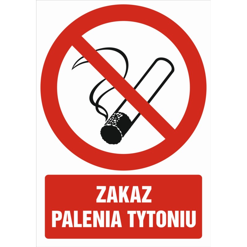 Znak "palenie tytoniu zabronione" Znak "palenie tytoniu zabronione"