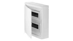 Rozdzielnica modułowa Elegant 2x12 natynkowa IP40 N+PE drzwi białe 2425-00-68834