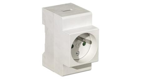 Gniazdo na szynę TH z uziemieniem 16A/250V M.06-16A/250V-25736