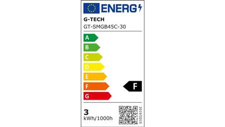 Żarówka LED SMD 2835, E27, B45C, 3W, 200 lm, 3000K, AC220-240V, 50-60 Hz, kąt świecenia 160-47751