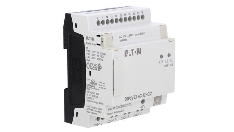 Przekaźnik programowalny easyE4 230VAC/DC 8DI 4DO-R EASY-E4-AC-12RCX1 197216-3553 Przekaźnik programowalny easyE4 230VAC/DC 8DI 4DO-R EASY-E4-AC-12RCX1 197216-3553