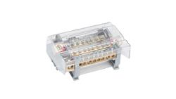 Blok dystrybucyjno-rozdzielczy MOBLOCK 4-polowy 160A-9 + 1 x 50 mm2 + 2 x 35 mm2 + 6 x 16 mm2 TS35 MAB4160A18-64180