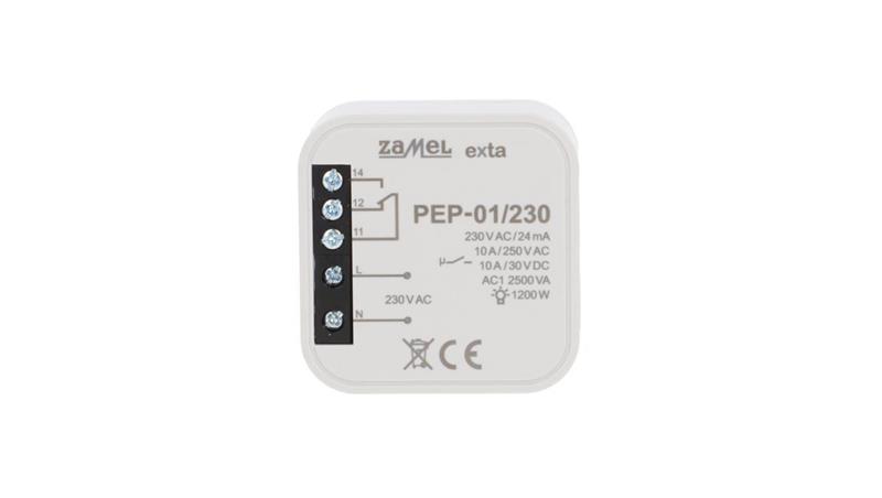 Przekaźnik elektromagnetyczny dopuszkowy 230VAC 10A PEP-01/230 EXT10000256-25273 Przekaźnik elektromagnetyczny dopuszkowy 230VAC 10A PEP-01/230 EXT10000256-25273