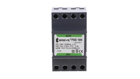 Transformator modułowy PSS 16N 230/24V 16VA 0,67A na szynę DIN 16024-9877-5791
