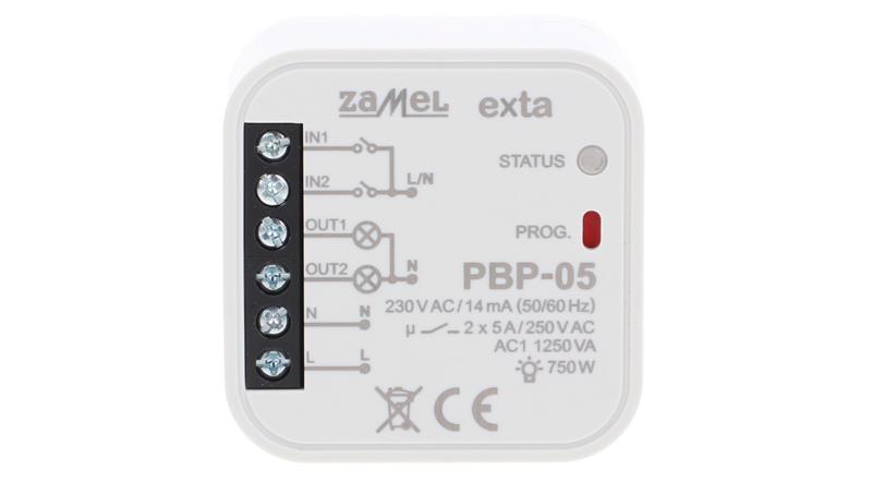 Przekaźnik bistabilny 2-kanałowy dopuszkowy 230V AC PBP-05 EXT10000254-25378 Przekaźnik bistabilny 2-kanałowy dopuszkowy 230V AC PBP-05 EXT10000254-25378