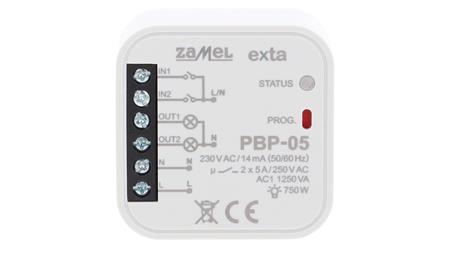 Przekaźnik bistabilny 2-kanałowy dopuszkowy 230V AC PBP-05 EXT10000254-25378