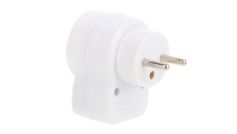Wtyczka-gniazdo z wyłącznikiem 10A 250V z/u białe R-1WS-29320 Wtyczka-gniazdo z wyłącznikiem 10A 250V z/u białe R-1WS-29320