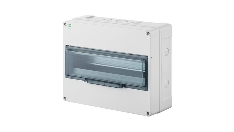 Rozdzielnica hermetyczna HERMETICA RN 1x12+4 400V AC 1000V DC PE+N dymny IP65 2208-01-69073