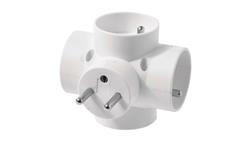 Rozgałęźnik wtyczkowy 4-gniazda z/u biały P0040-29312