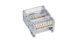 Blok dystrybucyjno-rozdzielczy MOBLOCK 4-polowy 100A-7 2x25mm2 + 5x6mm2 TS35 MAB4100A18-64179