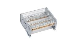 Blok dystrybucyjno-rozdzielczy MOBLOCK 4-polowy 125A-11 2x35mm2 + 2x25mm2 + 7x6mm2 TS35 MAB4125A18-64166