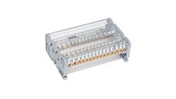 Blok dystrybucyjno-rozdzielczy MOBLOCK 4-polowy 125A-15 2x35mm2 + 2x25mm2 + 11x6mm2 TS35 MAB4126A18-64198