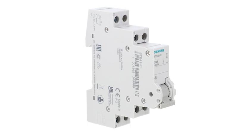 Przełącznik modułowy kontrolny 3-pozycyjny (I-0-II) 230V AC 20A 1CO 5TE8141-4523