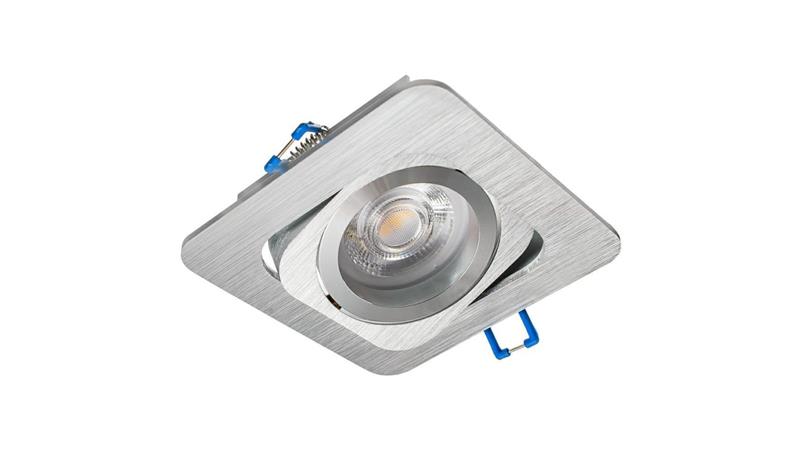 Oprawa KORAL-S-1 kwadrat srebrna szczotkowana regulowana-63091