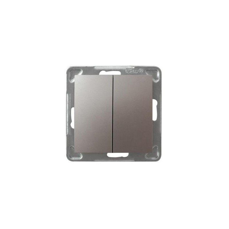 Wyłącznik OSPEL LP-2Y/M/23 IMPRESJA TYTAN dwugrupowy świecznikowy