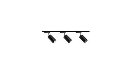 Zestaw 3x lampa Parma Track 1F czarna z żarówką led gu10 PHILIPS 5W ciepła biała + szynoprzewód 1m kolor czarny-61240