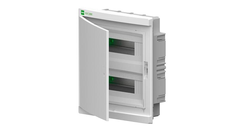 Rozdzielnica modułowa Elegant 2x12 podtynkowa IP40 PE+N drzwi białe 2435-00-68882