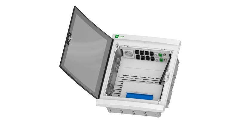 Rozdzielnica multimedialna Elegant 2x12 podtynkowa IP40 N+PE drzwi dymne 2435-21-70341