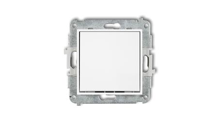 Mechanizm łącznika schodowego (jeden klawisz bez piktogramu) biały MWP-3.1-39901