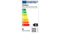 Żarówka Led ESG LED 9W GX53-WW 720lm 3000K barwa ciepła 22422-48799