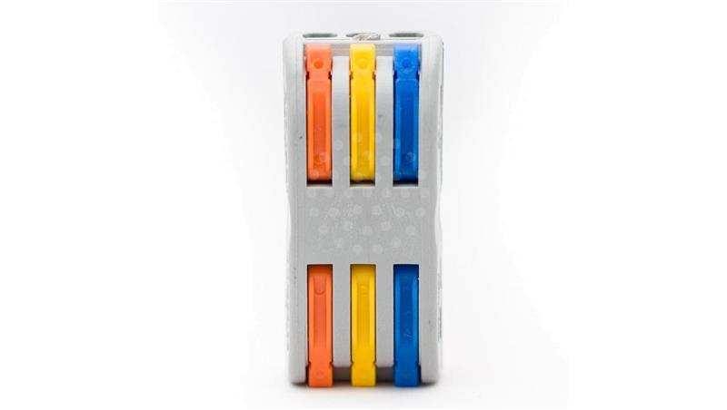 Szybkozłączka przelotowa 3x2x0,8-4mm2 /30szt./-80609