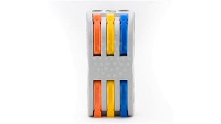 Szybkozłączka przelotowa 3x2x0,8-4mm2 /30szt./-80609