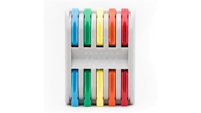 Szybkozłączka przelotowa 5x2x0,8-4mm2 /50szt/-80695 Szybkozłączka przelotowa 5x2x0,8-4mm2 /50szt/-80695