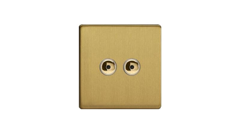 Ściemniacz dotykowy/na pilota IR podwójny, 86x86mm - kolor mosiądz szlifowany MET2XPROI4B-D-28274 Ściemniacz dotykowy/na pilota IR podwójny, 86x86mm - kolor mosiądz szlifowany MET2XPROI4B-D-28274