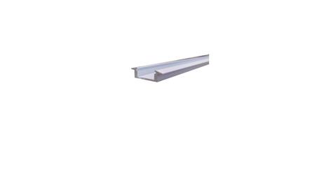 Komplet: profil 2m, 16mm x 4,6mm, do LED, typ A (wpuszczany) srebrny+ 2szt. zaślepek + osłonka mleczna PVC PR-A-200AW-M-55381