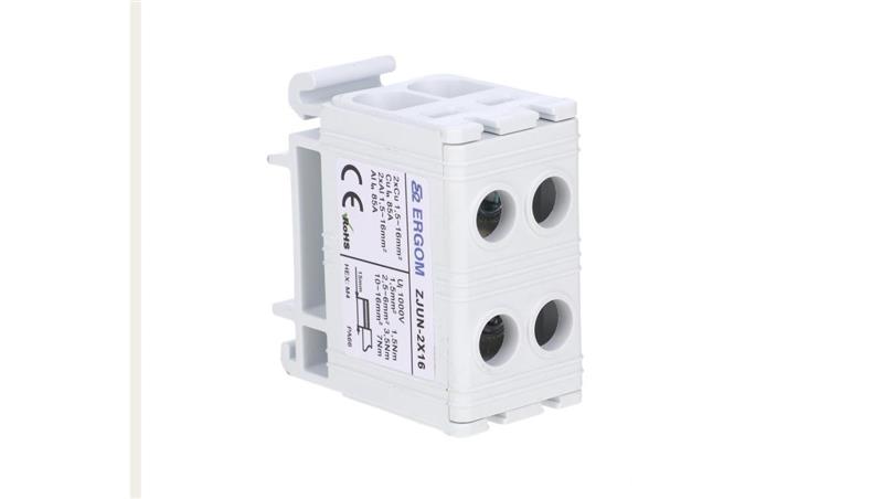 Złączka szynowa 1-torowa ZJU2-35/RD 35mm2 czerwona R34RR-07010000735-64900