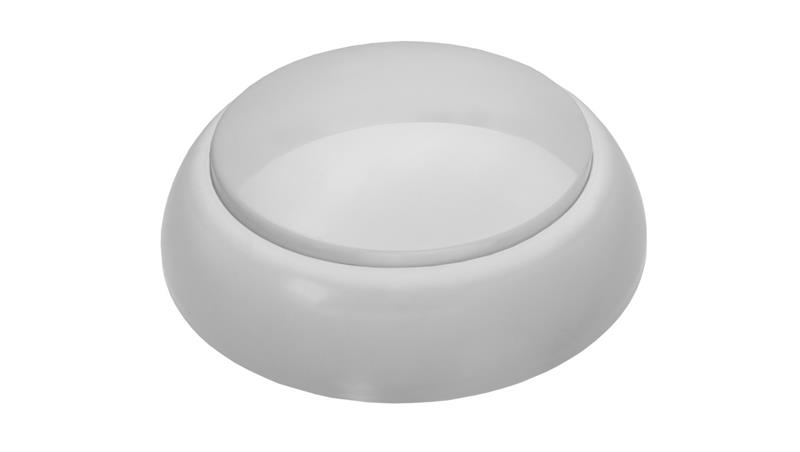 Oprawa KAJKO, E27, 60W, biała-polipropylen, klosz matowy-poliwęglan, IP44, IK10 A2910-MP-53279