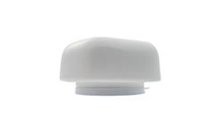 PLAFON G-1, E27, 60W, biała-stal malowana proszkowo, klosz matowy-szkło, mały kwadrat, IP20 G01 G-1-53082