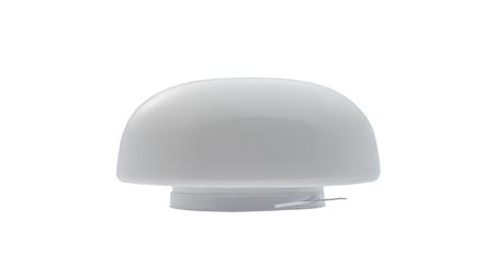 PLAFON G-4, E27, 60W, biała-stal malowana proszkowo, klosz matowy-szkło, duży okrąg IP20 G01 G-4-53293