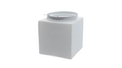 PLAFON G-8, E27, 60W, biała-stal malowana proszkowo, klosz matowy-szkło, IP20 G01 G-8-53296