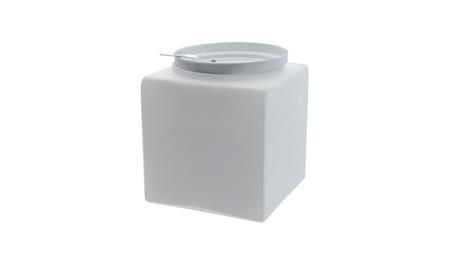 PLAFON G-8, E27, 60W, biała-stal malowana proszkowo, klosz matowy-szkło, IP20 G01 G-8-53296