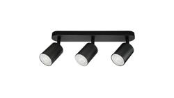 Lampa Oprawa SIENA-ALU-B/B 3xgu10 czarna z czarnym przegubem-59492