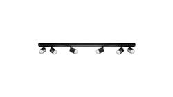 Lampa Oprawa SIENA-ALU-B/B 6xgu10 czarna z czarnym przegubem-59518