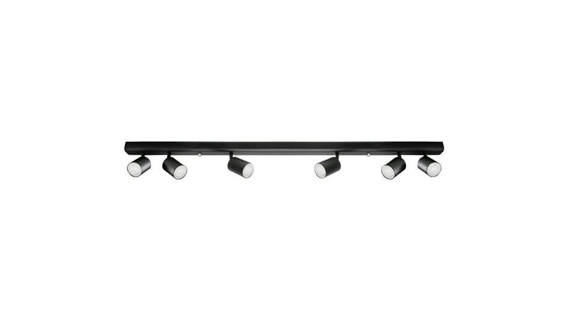 Lampa Oprawa SIENA-ALU-B/B 6xgu10 czarna z czarnym przegubem-59518