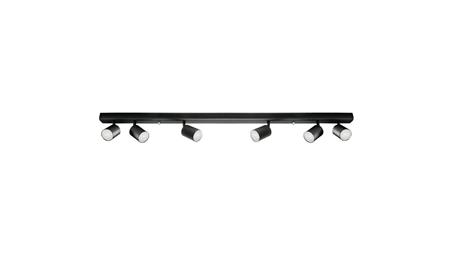 Lampa Oprawa SIENA-ALU-B/B 6xgu10 czarna z czarnym przegubem-59518