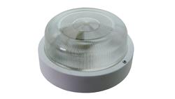 Oprawa VEGAS, E27, 100W, biała-polipropylen, klosz przeźroczysty-szkło, IP44 A2750-50527